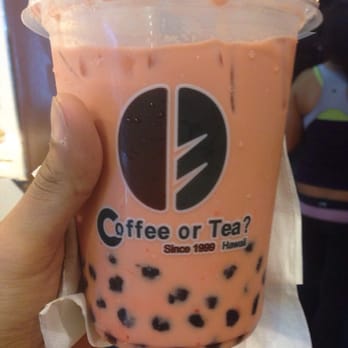 Coffee or Tea? - Watermelon milk tea is Soo pretty - Bubble Tea Near Me - Aiea, Hawaii