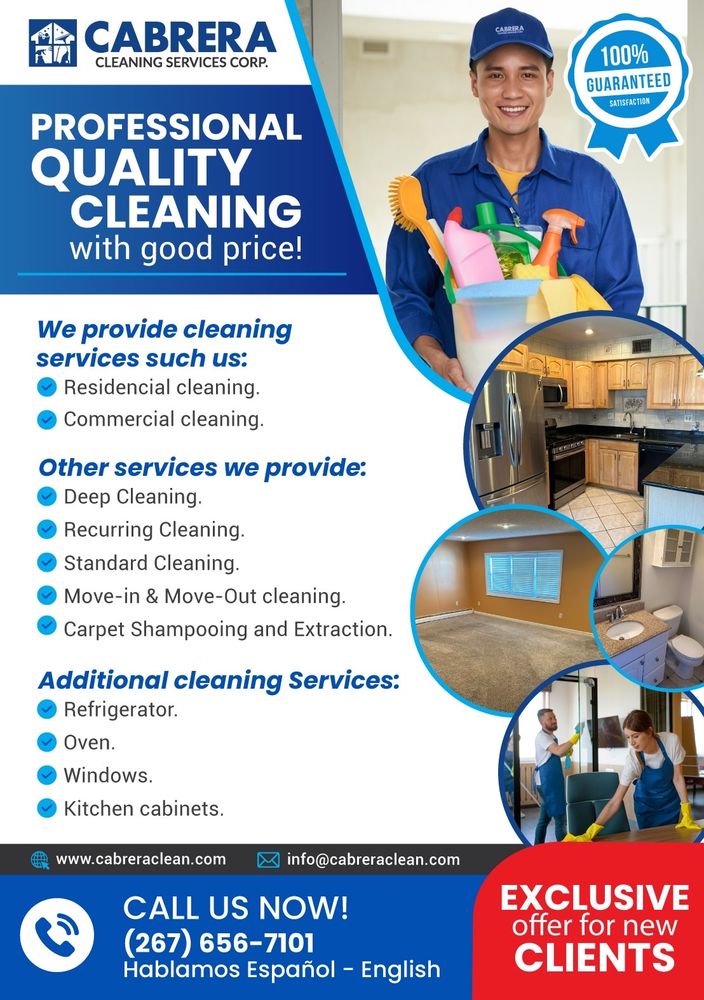 CABRERA CLEANING SERVICES - Updated June 2026 - Request a Quote - 10 ...