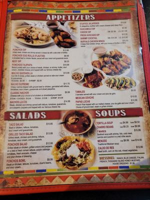 Menu photo 1 Los Ponchos Mexican Grill Lake Charles, LA