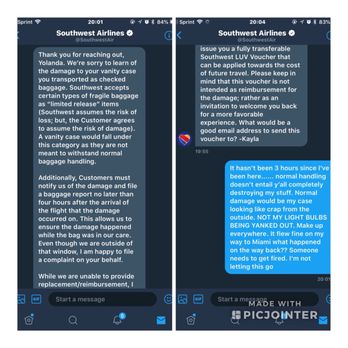 Southwest Airlines - This is a representatives response back to me - Airlines Near Me - Norfolk, Virginia Southwest Airlines - This is a representatives response back to me - Airlines Near Me - Norfolk, Virginia