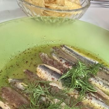 Rose Pizzeria - Fancy Sardines in oil and dill garnish. Potato chips on the side. Really delicious salty fish that wasn't too fishy or mushy. - Pizza Near Me - Berkeley, California Rose Pizzeria - Fancy Sardines in oil and dill garnish. Potato chips on the side. Really delicious salty fish that wasn't too fishy or mushy. - Pizza Near Me - Berkeley, California