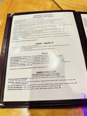 Menu photo 6 Il Farro Newport Beach, CA