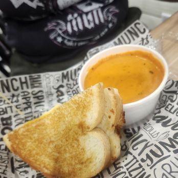 Melty - 4 cheese grilled with tomato soup (she thinks its the best she has had) - Sandwiches Near Me - Virginia Beach, Virginia Melty - 4 cheese grilled with tomato soup (she thinks its the best she has had) - Sandwiches Near Me - Virginia Beach, Virginia
