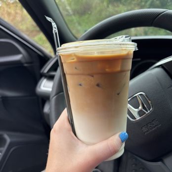 Joan + Joe Coffee - Iced caramel macchiato - Coffee & Tea Near Me - Charles Town, West Virginia Joan + Joe Coffee - Iced caramel macchiato - Coffee & Tea Near Me - Charles Town, West Virginia