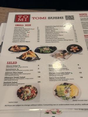 Menu photo 1 Tomi Sushi Los Angeles, CA