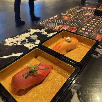 Sea Wagyu House - Tuna and salmon nigiri - Barbeque Near Me - Milpitas, California