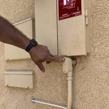 Freedom Forever - Conduit installed to high on wall. You can ope the door to the power panel - Solar Installation Near Me - Commerce, California Freedom Forever - Conduit installed to high on wall. You can ope the door to the power panel - Solar Installation Near Me - Commerce, California