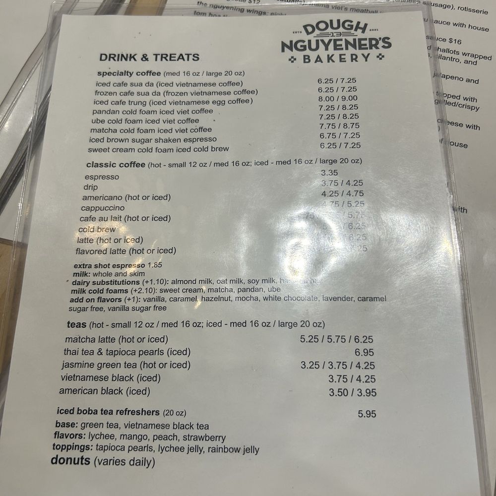 Dough Nguyener - Menu - Bakeries Near Me - Gretna, Louisiana