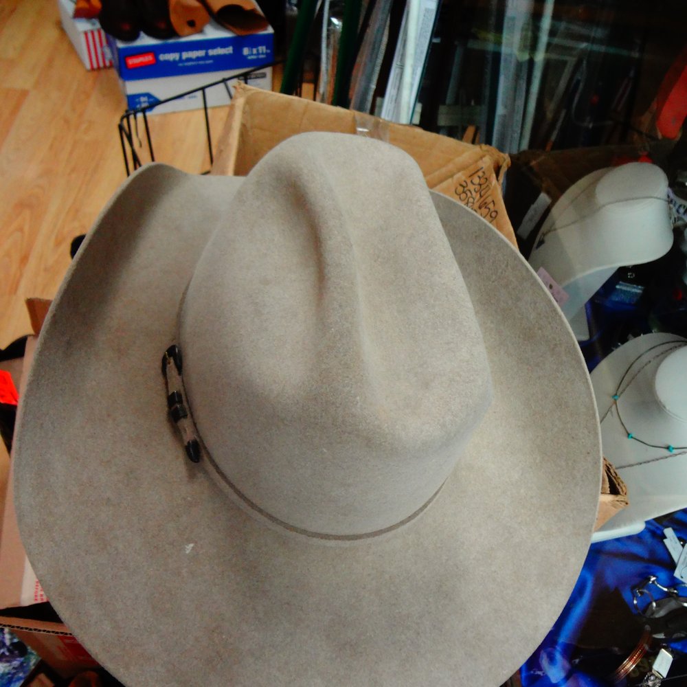 Western Factory Outlet - Ruined Eddy Brothers 6 x hat - The only place I could ever wear this wrecked hat again is judging a horse show in a down pour! - Outlet Stores Near Me - North Utica, Illinois Western Factory Outlet - Ruined Eddy Brothers 6 x hat - The only place I could ever wear this wrecked hat again is judging a horse show in a down pour! - Outlet Stores Near Me - North Utica, Illinois