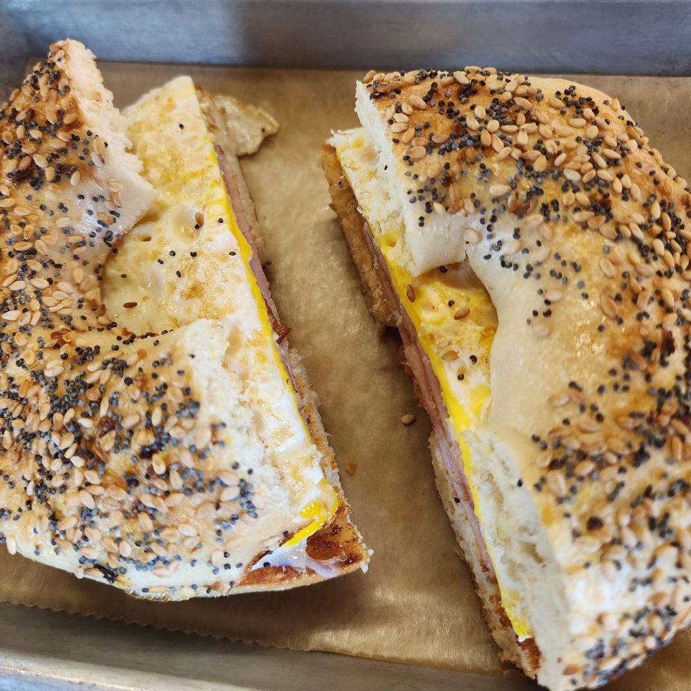 Rebel Dog Coffee Co. FARMINGTON - ham and egg on an everything bagel - Coffee & Tea Near Me - Farmington, Connecticut Rebel Dog Coffee Co. FARMINGTON - ham and egg on an everything bagel - Coffee & Tea Near Me - Farmington, Connecticut