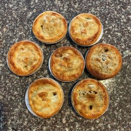 A variety of savory pies A variety of savory pies