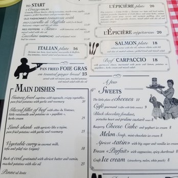 L'Epicerie - Menu - French Near Me - Avignon, 84
