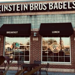 Caribou Coffee and Einstein Bagels in one location.