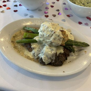 Ruth's Chris Steak House - FILET* served Oscar style with crab cake, asparagus, and hollandaise. - Steakhouses Near Me - Louisville, Kentucky