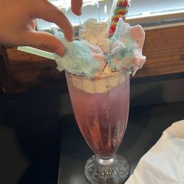 Cotton candy drink for kids. Fancy! Cotton candy drink for kids. Fancy!