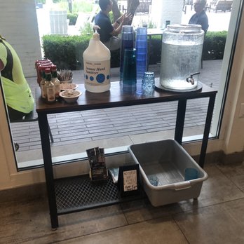 The Lost Bean - help yourself to condiments and water - Coffee & Tea Near Me - Irvine, California The Lost Bean - help yourself to condiments and water - Coffee & Tea Near Me - Irvine, California