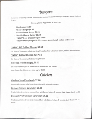 Menu photo 2 The Porch Georgetown, KY Menu photo 2 The Porch Georgetown, KY