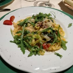Pentagramma - Tagliolini rucola, guanciale e ciliegino