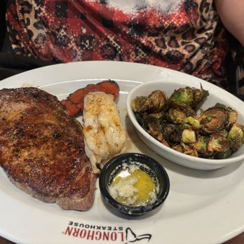 LongHorn Steakhouse - Ribeye, lobster tail and crispy sprouts. Perfect! - Steakhouses Near Me - Millbury, Massachusetts LongHorn Steakhouse - Ribeye, lobster tail and crispy sprouts. Perfect! - Steakhouses Near Me - Millbury, Massachusetts