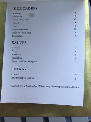 Menu photo 2 Smith & De Luma Zürich, ZH Menu photo 2 Smith & De Luma Zürich, ZH