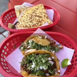 Tacos and quesadillas