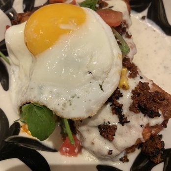 Domingo - Chicken Fried Chicken with egg - Cocktail Bars Near Me - San Antonio, Texas Domingo - Chicken Fried Chicken with egg - Cocktail Bars Near Me - San Antonio, Texas