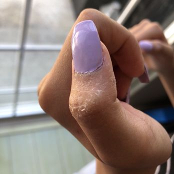 Carnation Nails - Nail glue residue everywhere, little attention to detail - Nail Salons Near Me - Tarzana, California