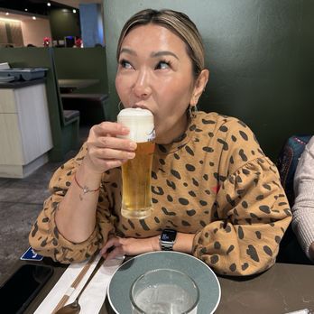 Gabin Korean Grill - Suntory malt draft. So cold and tasty (but $12! for a pretty small glass) - Korean Near Me - Los Angeles, California