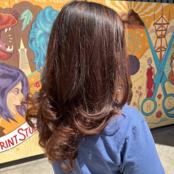 Headprint Studio - Cow Hollow - Balayage caramel with a hint of red - Hair Salons Near Me - San Francisco, California Headprint Studio - Cow Hollow - Balayage caramel with a hint of red - Hair Salons Near Me - San Francisco, California