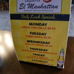 Taqueria El Manhattan - Daily specials