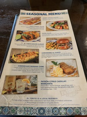 Menu photo 8 El Torito Cypress, CA Menu photo 8 El Torito Cypress, CA