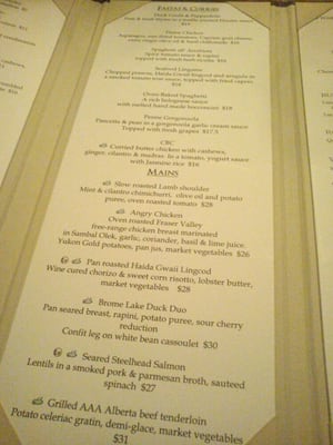 Menu photo 5 Arms Reach Bistro North Vancouver, BC