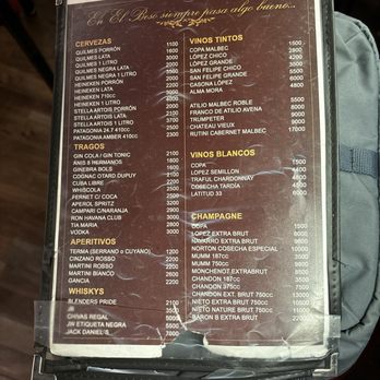 El Beso - Menu - Dance Clubs Near Me - Buenos Aires, C El Beso - Menu - Dance Clubs Near Me - Buenos Aires, C