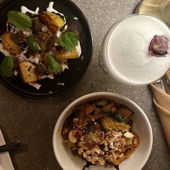 Carthay Circle Restaurant - Roasted Beets with Honeyed Labneh & Blistered Brussels Sprouts- - New American Near Me - Anaheim, California