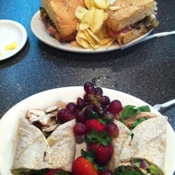 Spinach Wrap (half muffaletta in the background)