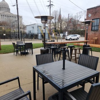 Red Wheel Steam House - Outside seating - Coffee & Tea Near Me - Jefferson City, Missouri Red Wheel Steam House - Outside seating - Coffee & Tea Near Me - Jefferson City, Missouri