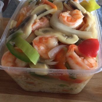Canton - Nasi goring met chinese grote garnalen en groenten €11,70 - Chinese Near Me - Aartselaar, VAN