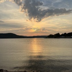 Dam Site River - Lake sunrise