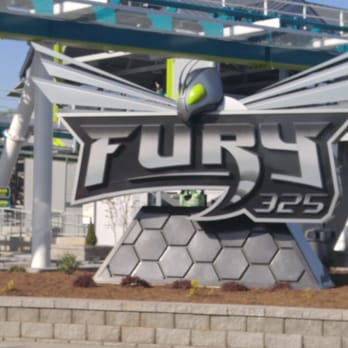 Carowinds - Fury Sign - Amusement Parks Near Me - Charlotte, North Carolina