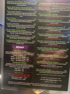 Menu photo 8 Fat Boyz Smash House Mountain Home, AR Menu photo 8 Fat Boyz Smash House Mountain Home, AR