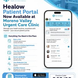 Moreno Valley Urgent Care Medical Clinic - Access your health anytime, anywhere. Healow portal now available. Book an appointment online and more.