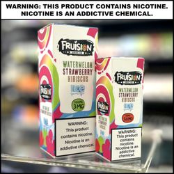 Max And Zach's Vapor Shop Crosby - Everyone loved the Watermelon Strawberry Hibiscus from Fruision so much that we brought in the iced version! Also available in salt nic.