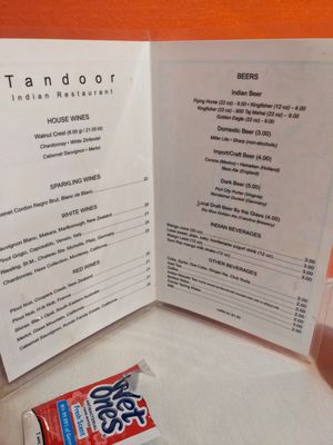 Menu photo 1 Tandoor Indian Restaurant Chapel Hill, NC