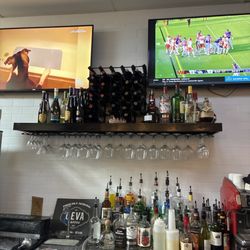 Welcome to the Oscar's Bistro - The bar view on a Friday night. watching the ravens game.