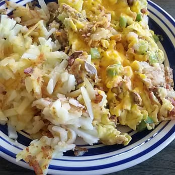 Jenny's Cafe - Jenny's Kitchen Sink, they recommended with sour cream and salsa. - Breakfast & Brunch Near Me - Spokane Valley, Washington