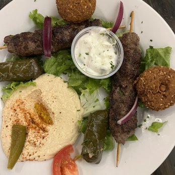 Zayna Mediterranean - Combination Plate with Beef - Mediterranean Near Me - Tucson, Arizona Zayna Mediterranean - Combination Plate with Beef - Mediterranean Near Me - Tucson, Arizona