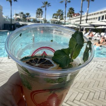 Sun Deck - Grapefruit Mojito poolside from the Sun Deck - American Near Me - Coronado, California Sun Deck - Grapefruit Mojito poolside from the Sun Deck - American Near Me - Coronado, California