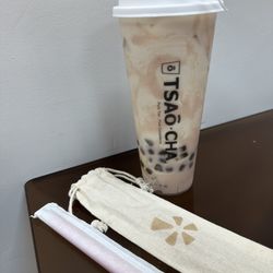 HAPI Yelp Office Hours at TSAOCAA - Taro sago milk tea with Yelp swag!