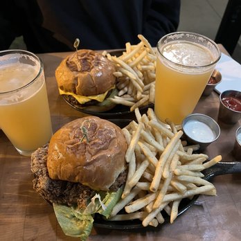 Counterpoint - Crispy Chicken Sandwich & Cheeseburger  With the Harland Hazy IPA! - Bars Near Me - San Diego, California