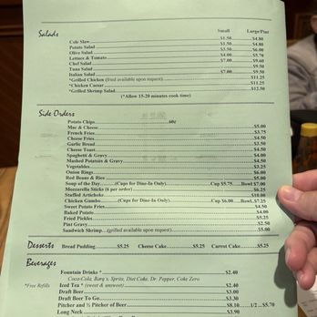 Come Back Inn - Menu - American Near Me - Metairie, Louisiana